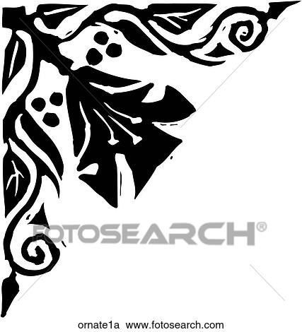 Ornate 1a View Large Clip Art Graphic Clipart - Ornate 1a. Fotosearch