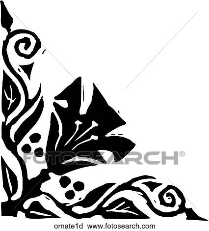 Ornate 1d View Large Clip Art Graphic Clipart - Ornate 1d. Fotosearch