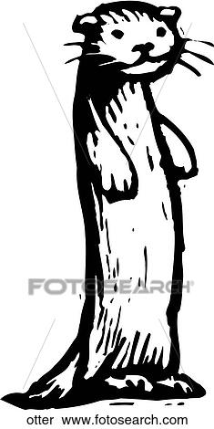 Clipart - Otter. Fotosearch