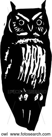 Clipart - Owl. Fotosearch