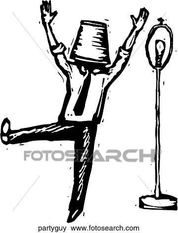 Clip Art - Party Guy. Fotosearch