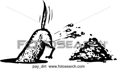 Clip Art - Pay Dirt. Fotosearch