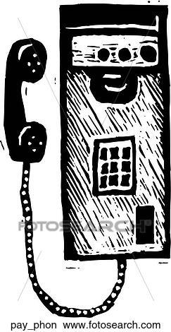 Clipart - Pay Phone. Fotosearch