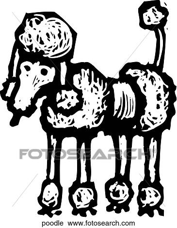 Poodle View Large Clip Art Graphic Clipart - Poodle. Fotosearch