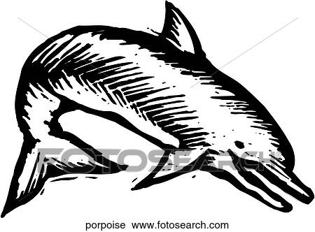 Porpoise View Large Clip Art Graphic Clipart - Porpoise. Fotosearch