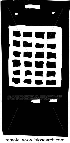 Clipart - Remote. Fotosearch