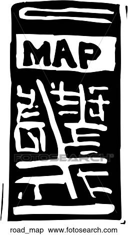 Road Map View Large Clip Art Graphic Clipart - Road Map. Fotosearch
