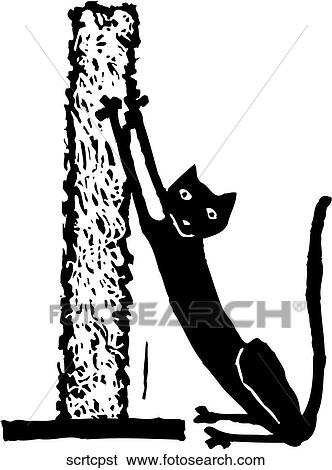 Scratch Post View Large Clip Art Graphic Clip Art - Scratch Post. Fotosearch