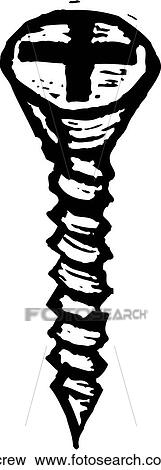 Clip Art - Screw. Fotosearch