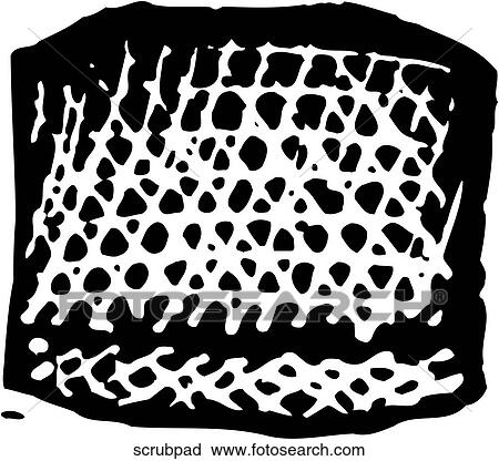 Clipart - Scrub Pad. Fotosearch