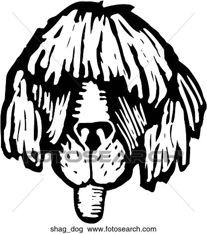 Clipart - Shaggy Dog. Fotosearch