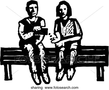 Clipart - Sharing. Fotosearch