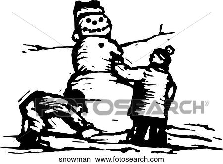 Clipart - Snowman. Fotosearch