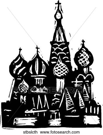 Clipart - St Basil Cathedral. Fotosearch