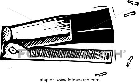 Stapler View Large Clip Art Graphic Clipart - Stapler. Fotosearch