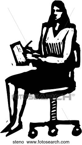 Clipart - Steno. Fotosearch
