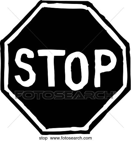 Stop View Large Clip Art Graphic Clipart - Stop. Fotosearch
