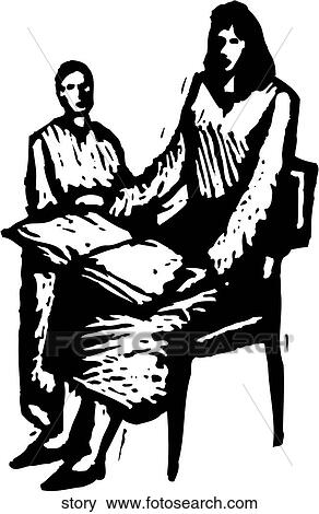 Clip Art - Story Time. Fotosearch