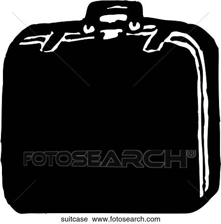 Clipart - Suitcase. Fotosearch