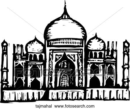 Clipart - Taj Mahal. Fotosearch