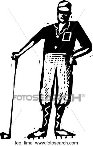 Clipart - Tee Time. Fotosearch
