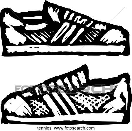 Tennies View Large Clip Art Graphic Clip Art - Tennies. Fotosearch