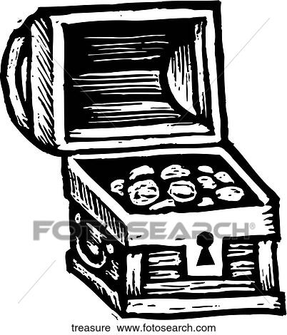 Treasure View Large Clip Art Graphic Clipart - Treasure. Fotosearch