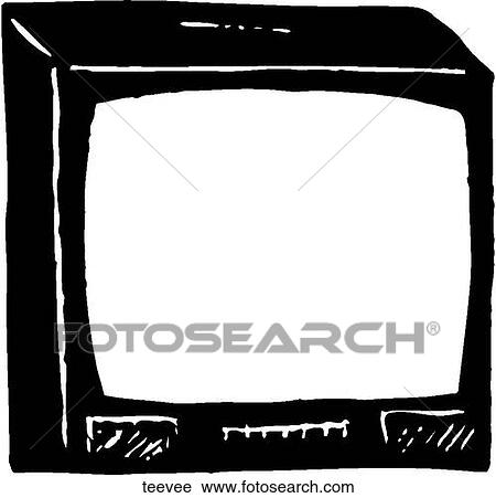 Clipart - TV. Fotosearch