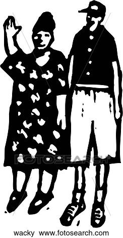 Clip Art - Wacky Neighbors. Fotosearch