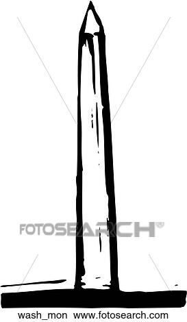 Washington Monument View Large Clip Art Graphic Clipart - Washington Monument. Fotosearch