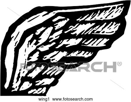 Wing 1 View Large Clip Art Graphic Clipart - Wing 1. Fotosearch