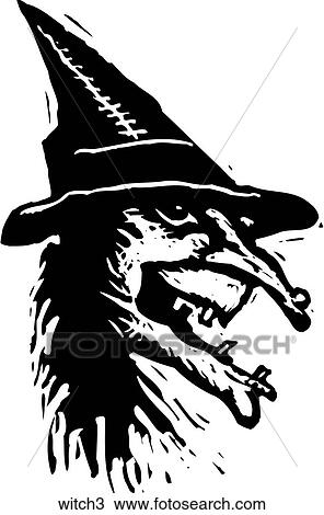 Clipart - Witch 3. Fotosearch