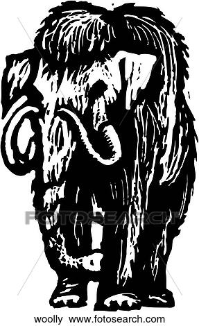 Clip Art - Woolly Mammoth. Fotosearch