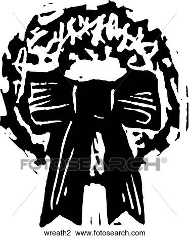 Wreath View Large Clip Art Graphic Clipart - Wreath. Fotosearch