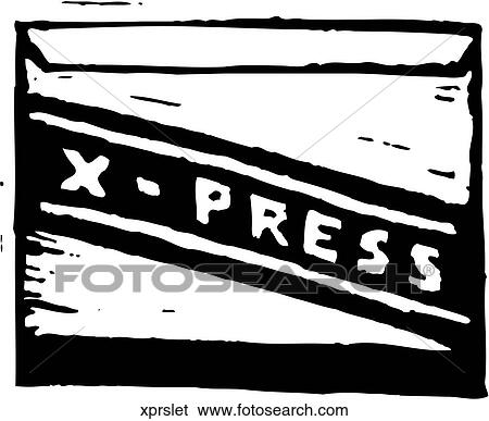 Clip Art - X-Press Letter. Fotosearch