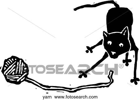 Yarn View Large Clip Art Graphic Clipart - Yarn. Fotosearch