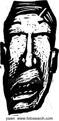 Yawn View Large Clip Art Graphic Clipart - Yawn. Fotosearch