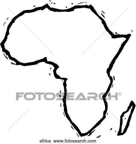 Africa View Large Clip Art Graphic Clipart - Africa. Fotosearch