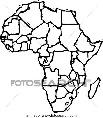 Clipart - African Subcontinent. Fotosearch