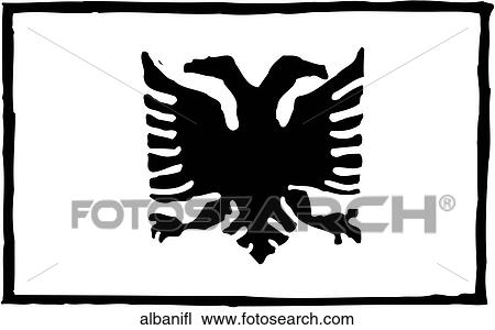 Clipart - Albania Flag. Fotosearch