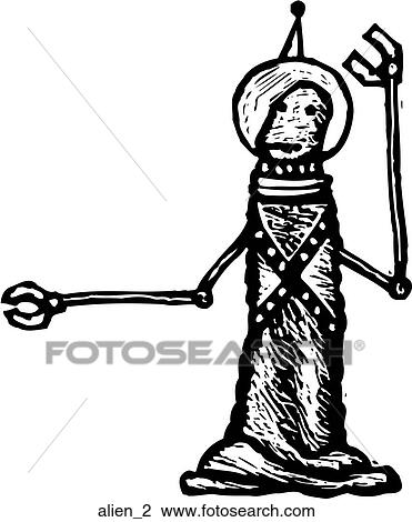 Alien 2 View Large Clip Art Graphic Clipart - Alien 2. Fotosearch