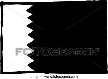 Clipart - Bahrain Flag. Fotosearch