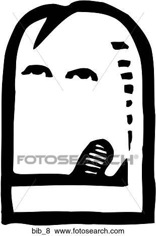 Bib 8 View Large Clip Art Graphic Clip Art - Bib 8. Fotosearch