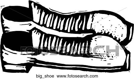 Big Shoes View Large Clip Art Graphic Clipart - Big Shoes. Fotosearch