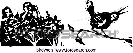 Birdwatching View Large Clip Art Graphic Clipart - Birdwatching. Fotosearch