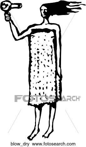 Clip Art - Blow Dry. Fotosearch