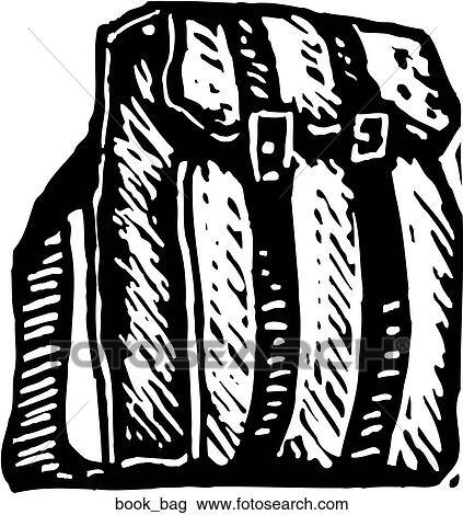 Book Bag View Large Clip Art Graphic Clipart - Book Bag. Fotosearch