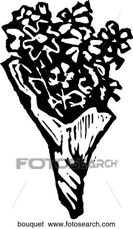 Bouquet View Large Clip Art Graphic Clip Art - Bouquet. Fotosearch