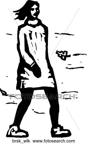 Brisk Walk View Large Clip Art Graphic Clipart - Brisk Walk. Fotosearch