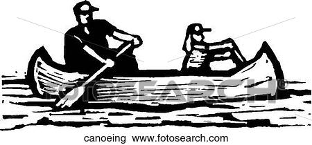 Clipart - Canoeing. Fotosearch